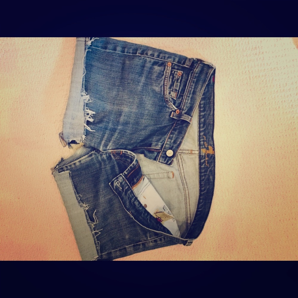7 for all mankind Jean Cut off shorts 32